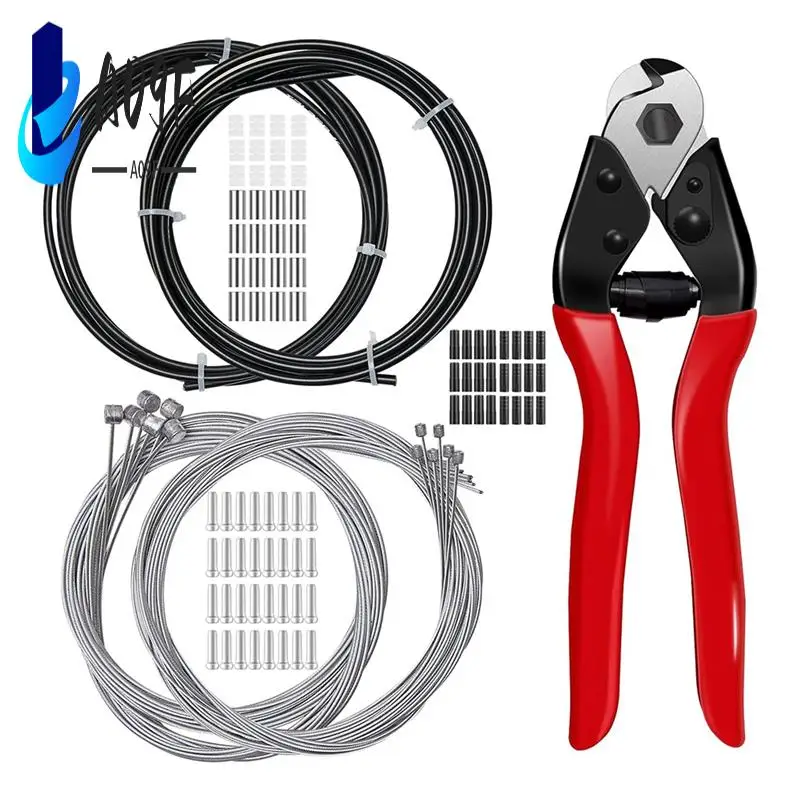 

A09F-резак для велосипедного троса, комплект тормозного троса и корпуса для велосипеда, комплект корпуса троса переключения передач велосипеда с торцевыми заглушками для велосипедного троса