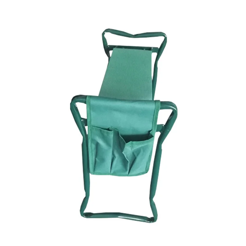 Genouillère et siège de jardin AB09-2 en 1, siège de jardin pliant avec coussin à genoux en mousse EVA, pochette à outils amovible pour femmes, hommes et personnes âgées