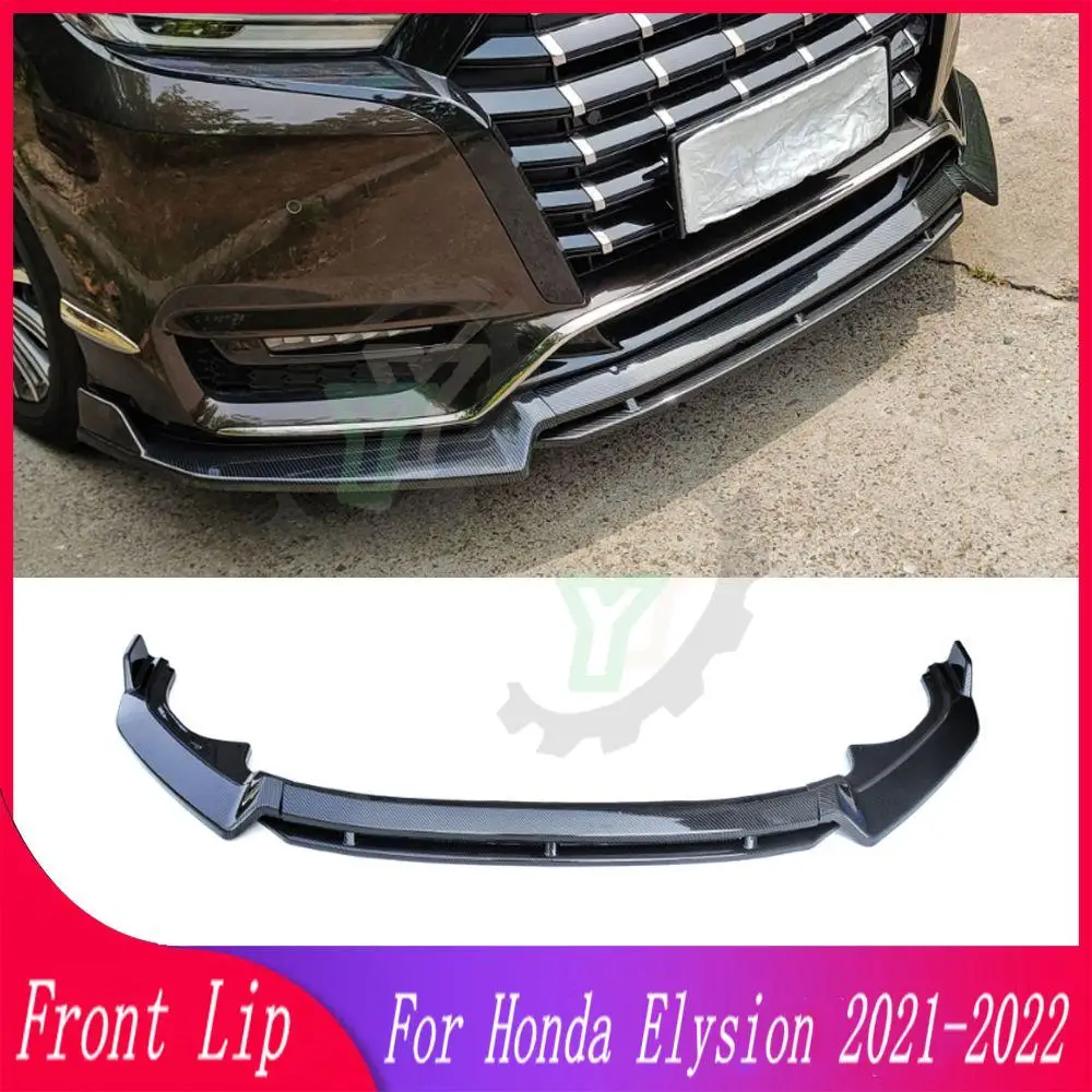 

4PCS Car Front Bumper Lip Spoiler Splitter Diffuser Detachable Body Kit Cover Guard For Honda Elysion 2021-2022