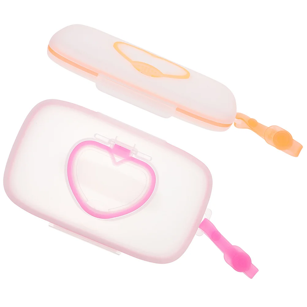 

2Pcs Portable Wipes Box Dispenser Travel Wipe Holder Storage Case Waterproof Cover for Home Travel Outdoor Use