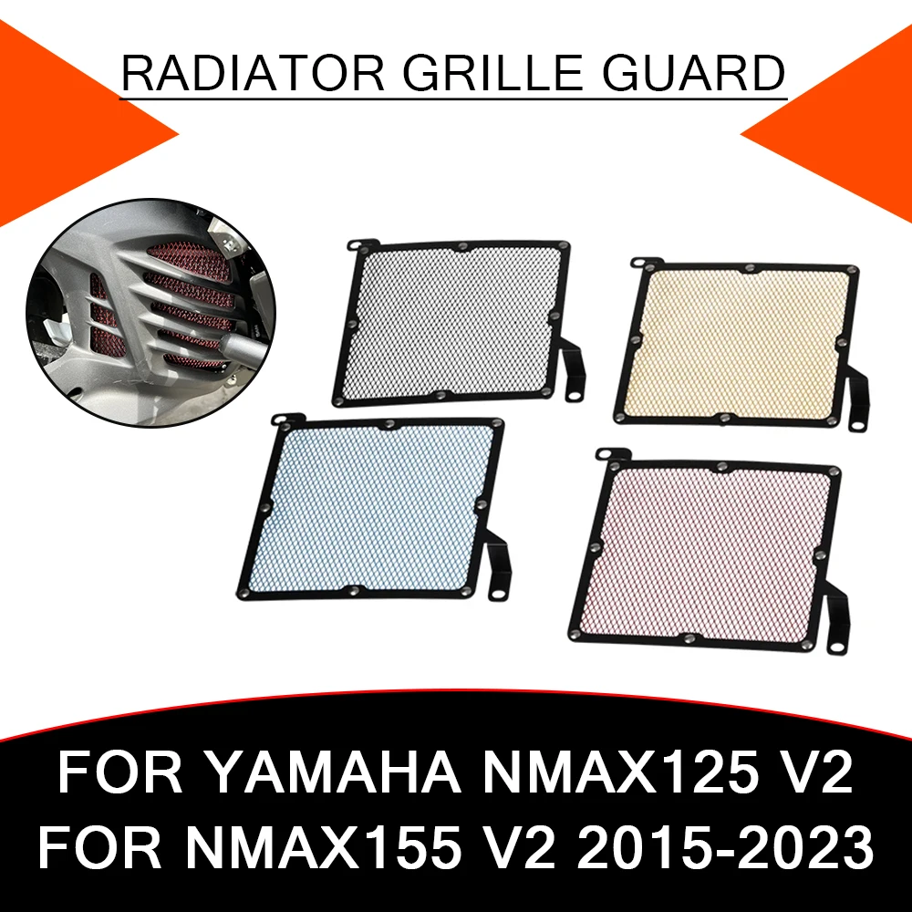 For Yamaha NMAX125 NMAX155 V2 NMAX 155 N-MAX 125 2022 2023 Motorcycle Accessories Radiator Guard Grille Cover Grill Mesh Net