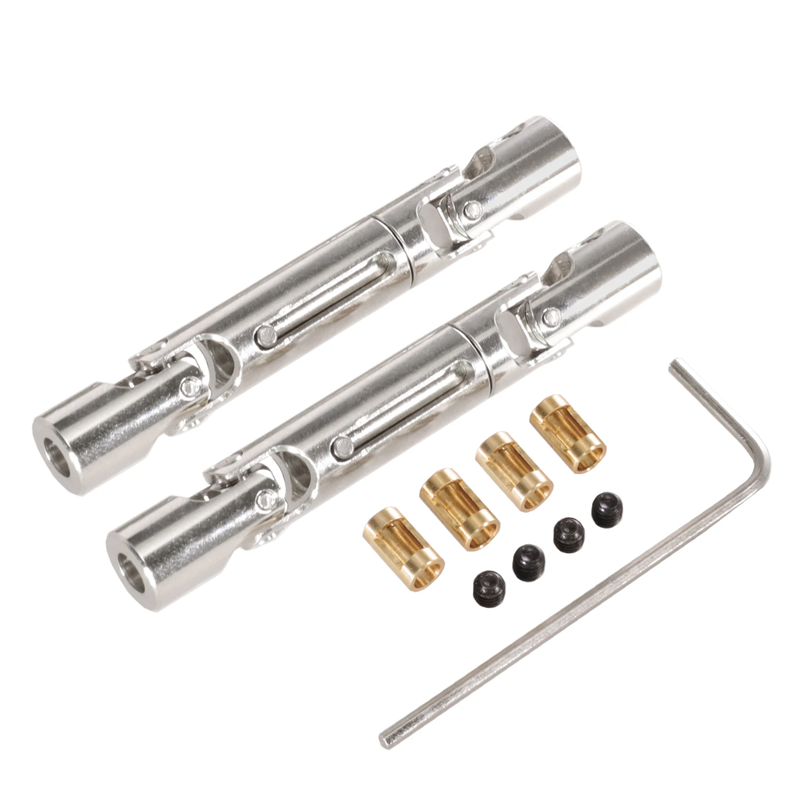 

NEW MN98 MN99s second-generation Metal Drive Shaft Driveshaft with 3mm to 4mm Shaft Sleeve 1/12 RC Car Upgrade Parts Accessories