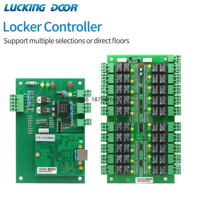wmwmnu TCP/IP 40 Floors Elevator Access Control Board Lift Wiegand Controller Cabinet Locker Controler Panel Kit Set Unlock