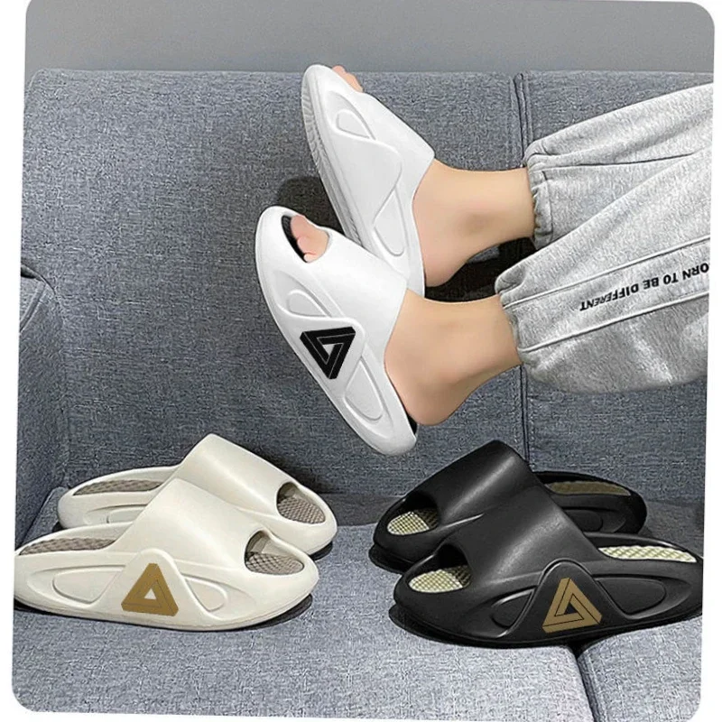 

Summer Men's Massage Slippers Indoor Outdoor Sandals Beach Casual Shoes Anti-Slip Eva Clogs Platform Soft Sole Slides Flip-flops