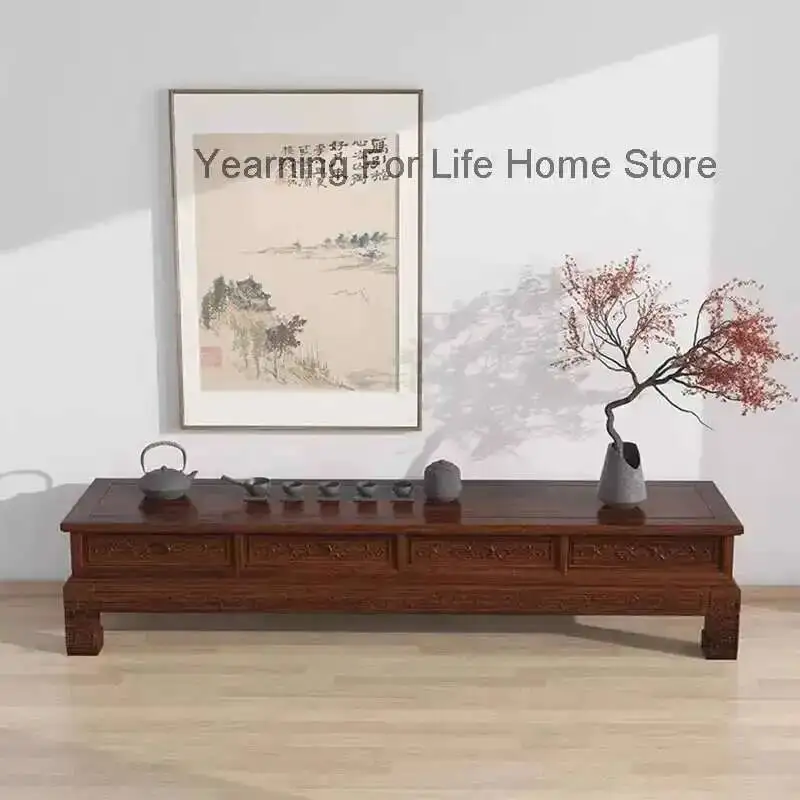 

Wall Tv Stands Retro Mid Century Wood Luxury Aesthetic Tv Table Storage Shelf Cabinets Muebles Para Tv Chinese Style Furniture