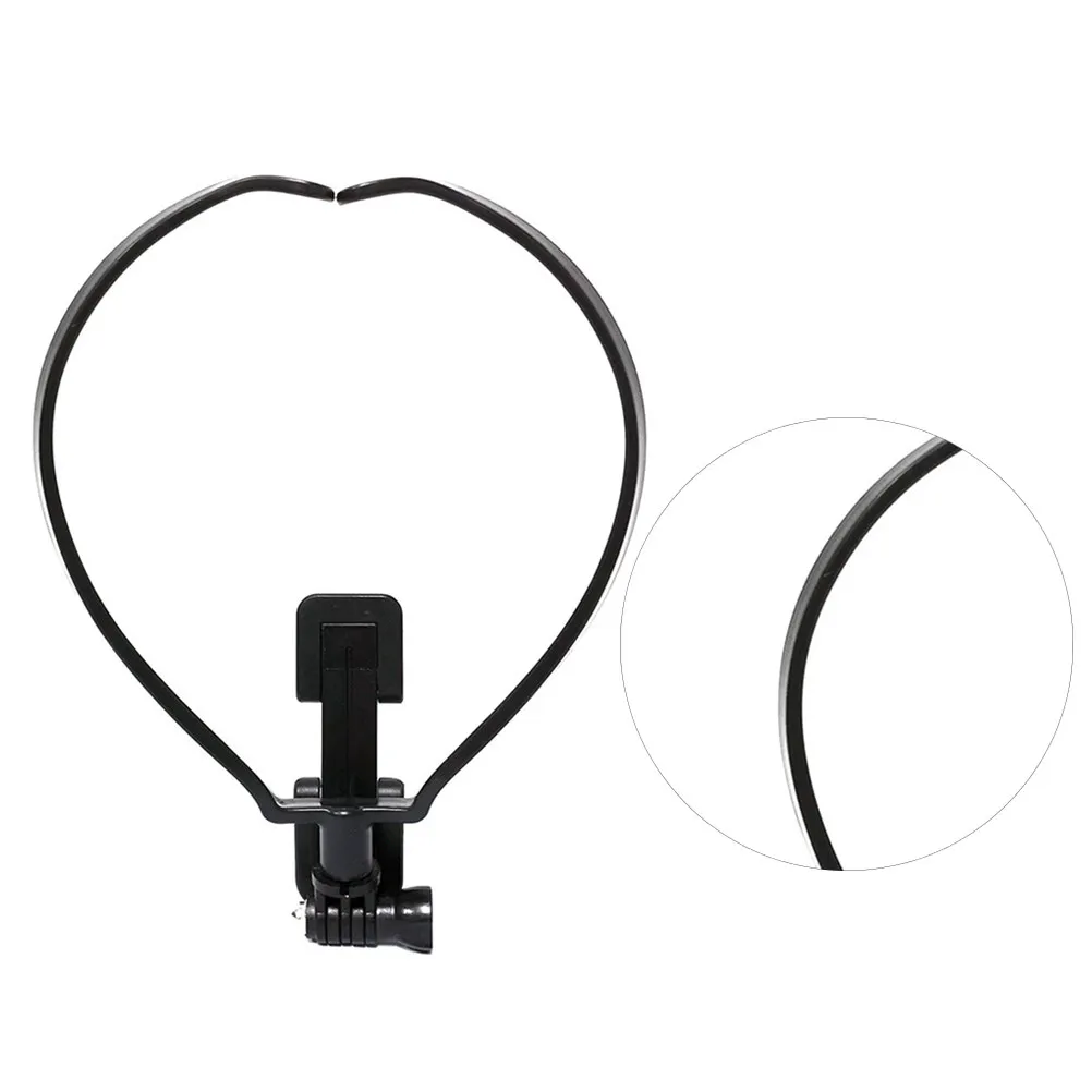 Neck Hanging Stabilizer Compatible for 8 Phone Black Neck Clamp Selfie Pov Camera Holder Bracket Free Hands Video Shooting