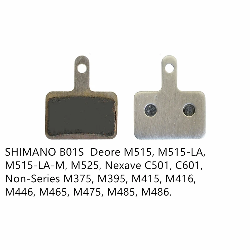 2 paires Plaquettes De Frein Pour Shimano B01S M515 M515-La M515-La-M M525 Nexave C501 C601non-Series M375 M395 M415