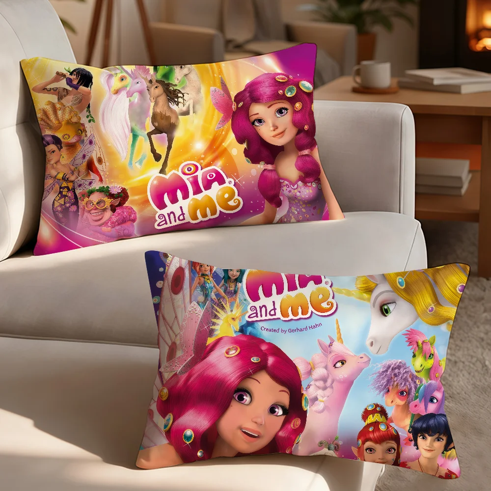 

Cartoon Mia and Me Pillow Case Cover Suitable For Sofa Bedroom Car Cushion Chair Back Cushion