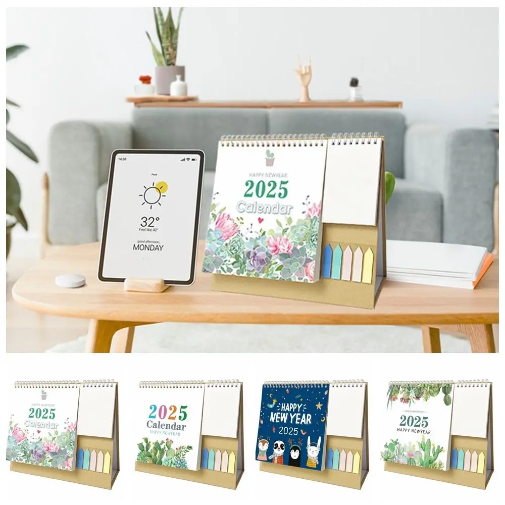 

New Paper Desk Calendar Multifunctional English Agenda Planner Home Decoration Stationery Supplies Calendar