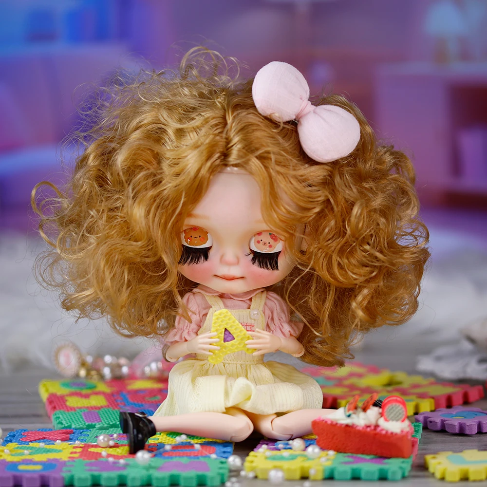 ICY DBS Blyth 1/6 دمية مرسومة باليد كعكة الطفل مو الفم طويل رمش النوم العين دمية مجموعة SD #2