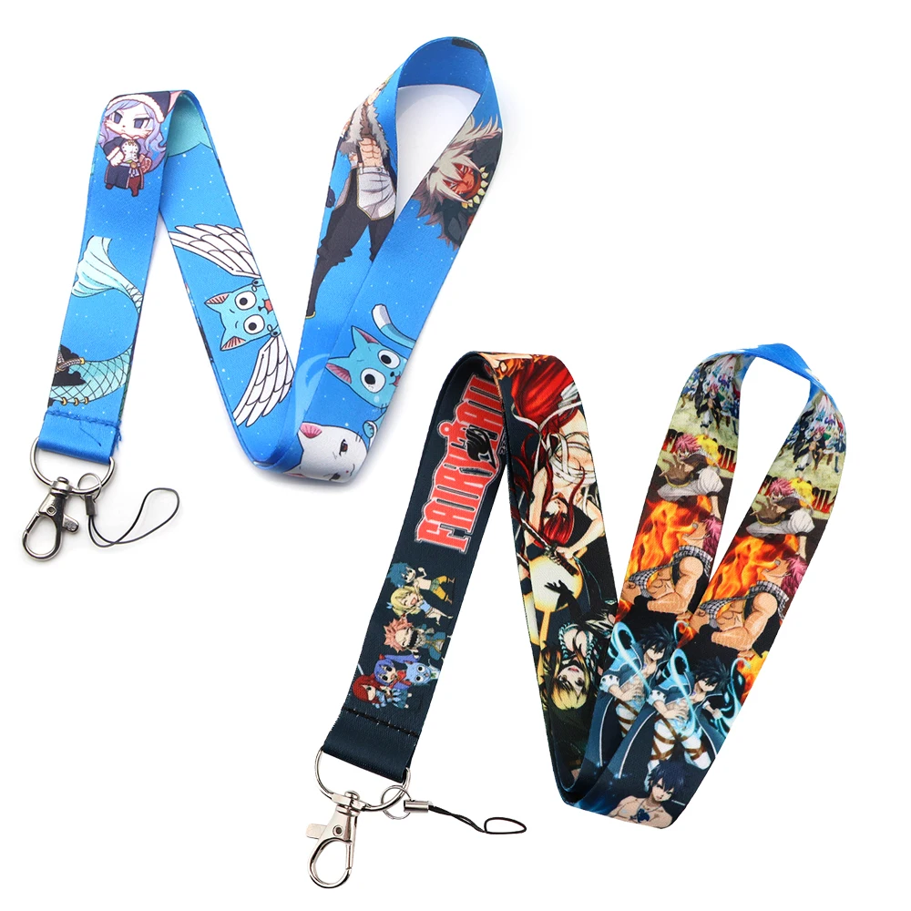 YL1087 Japanese Anime Key Lanyards Badge Holder For Keychain ID Card Mobile Phone Key Ring Neck Straps Accessories Gifts