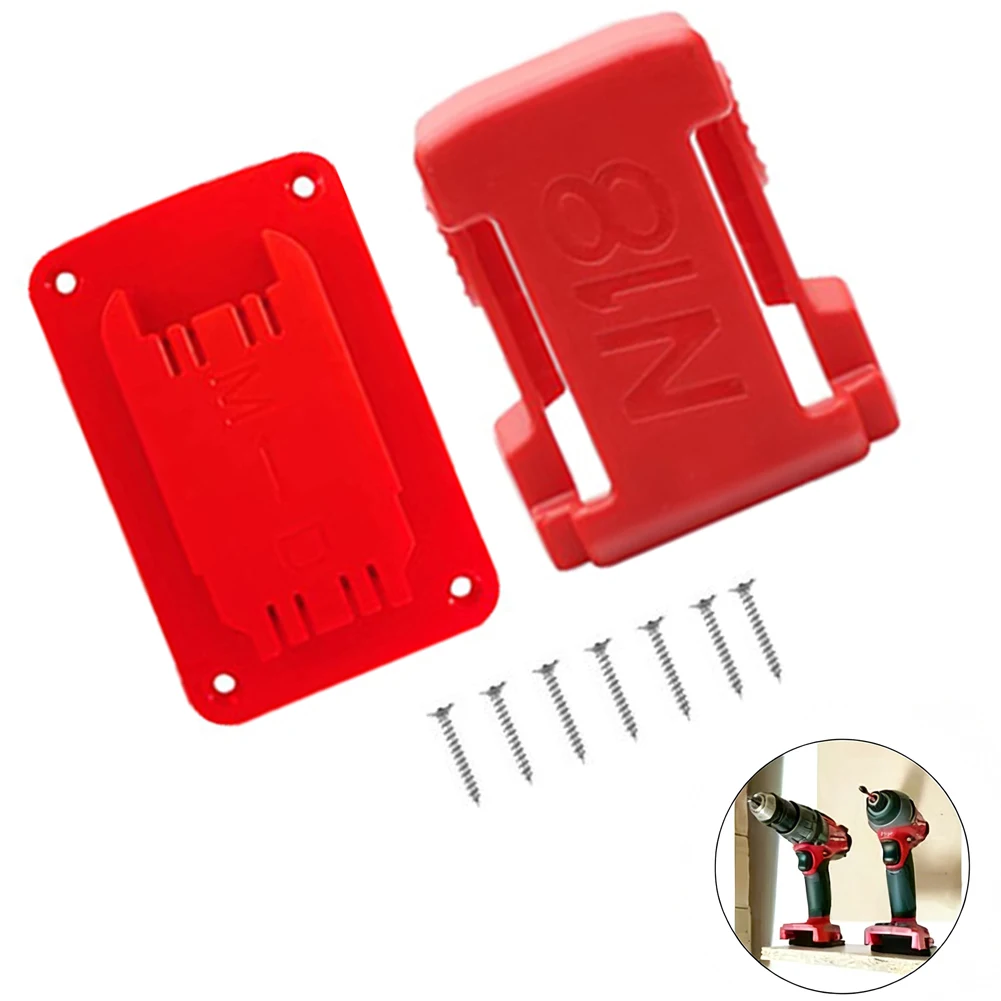 

Drill and Battery Rack Kit for 18V Cordless Tools with Screws Supports 1.0Ah Through 12Ah Batteries and Standard 18V Tool Models