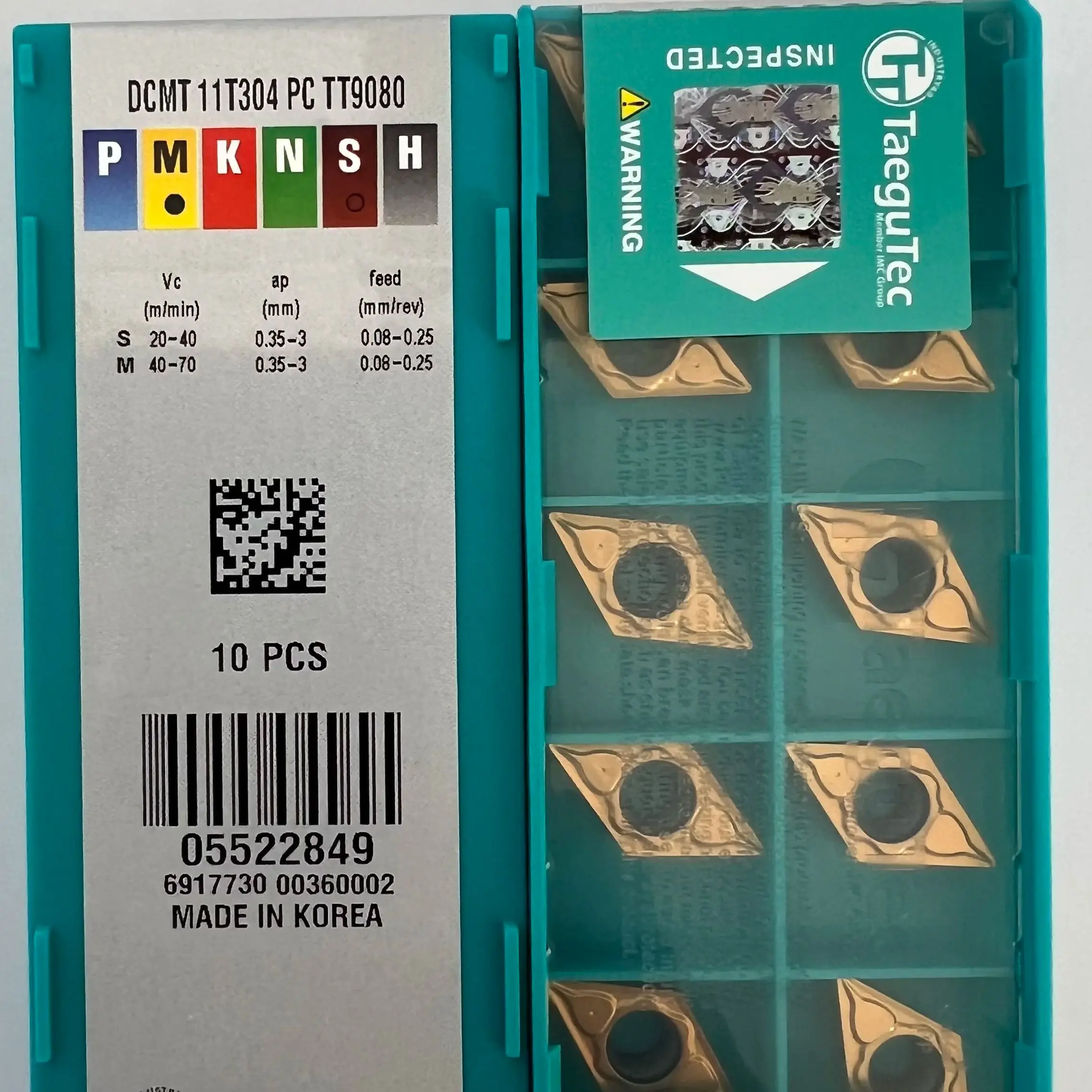 

DCMT 11T304PC TT9080 /Alloy blade 10 Pcs
