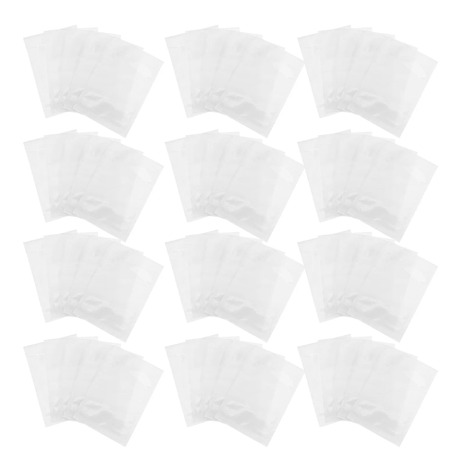 100pcs Packing List Envelopes Clear Adhesive Pockets For Shipping Labels Documents Self Seal Transparent Cpe Window
