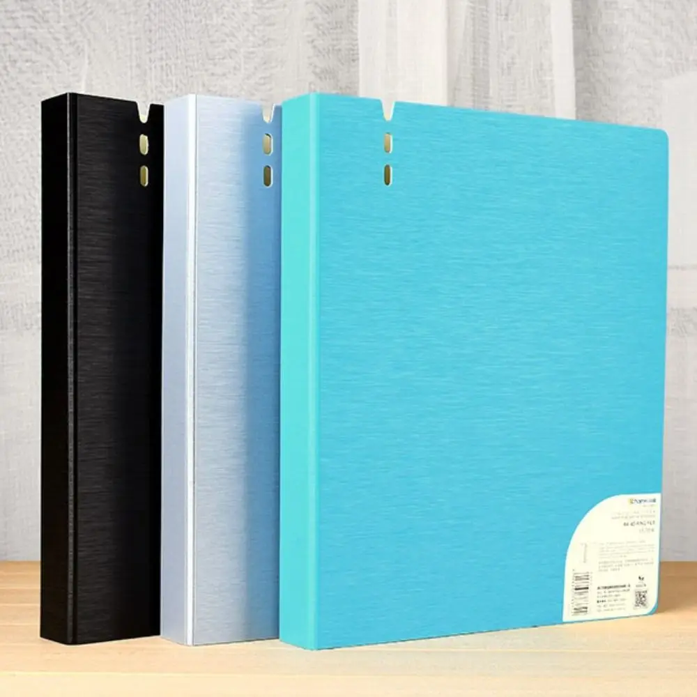 

New PP A4 File Folders Waterproof D-Shaped Binder Display Book 4 Hole Loose-leaf Folder Stationery