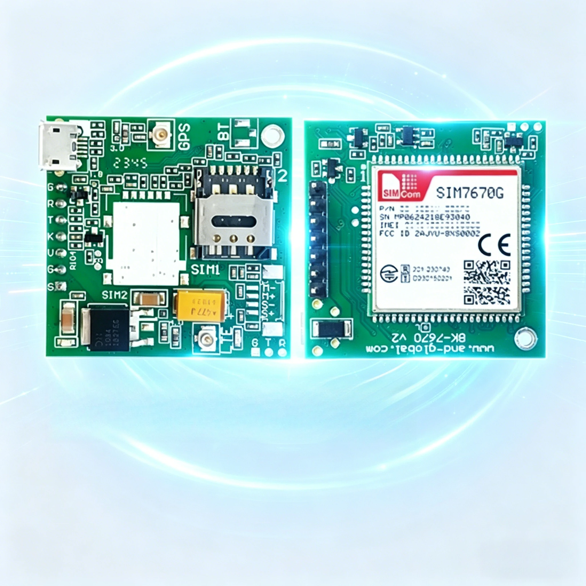 Модуль SIM7670G 4G LTE, глобальный/для Северной Америки/ЕС, многодиапазонный, совместим с Windows 7/8/10, Linux и Android OS