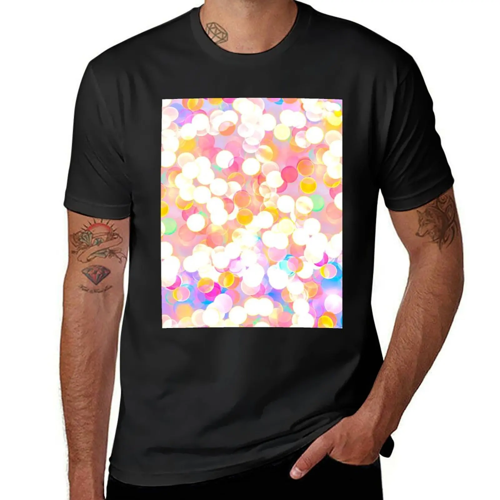 

Bokeh Lights T-Shirt plus sizes oversizeds Blouse men t shirts