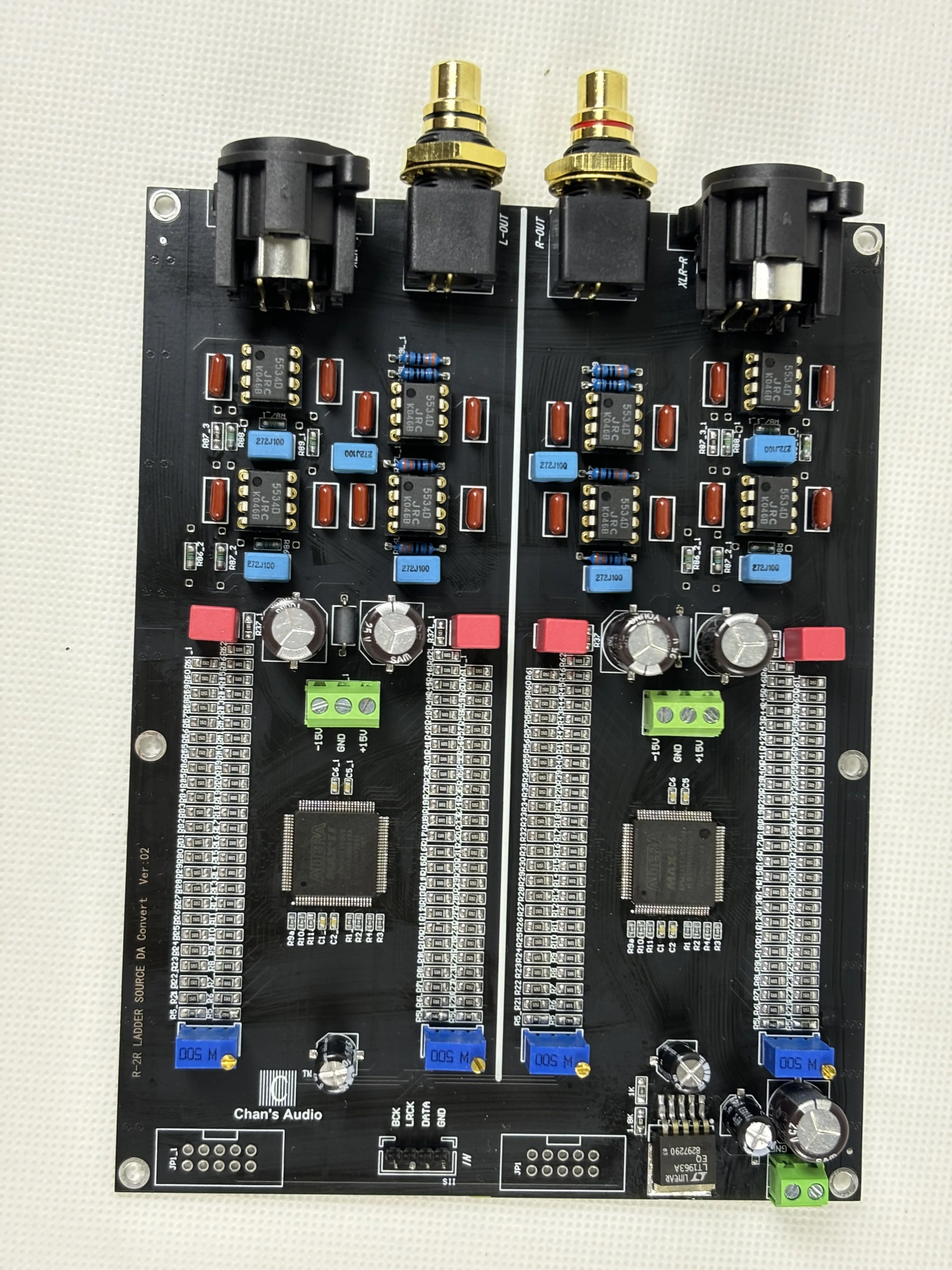 High-end 24 Bit 384kHz PCM NOS R2R 1000 Precision Resistor Network Decoding Board.RCA XLR