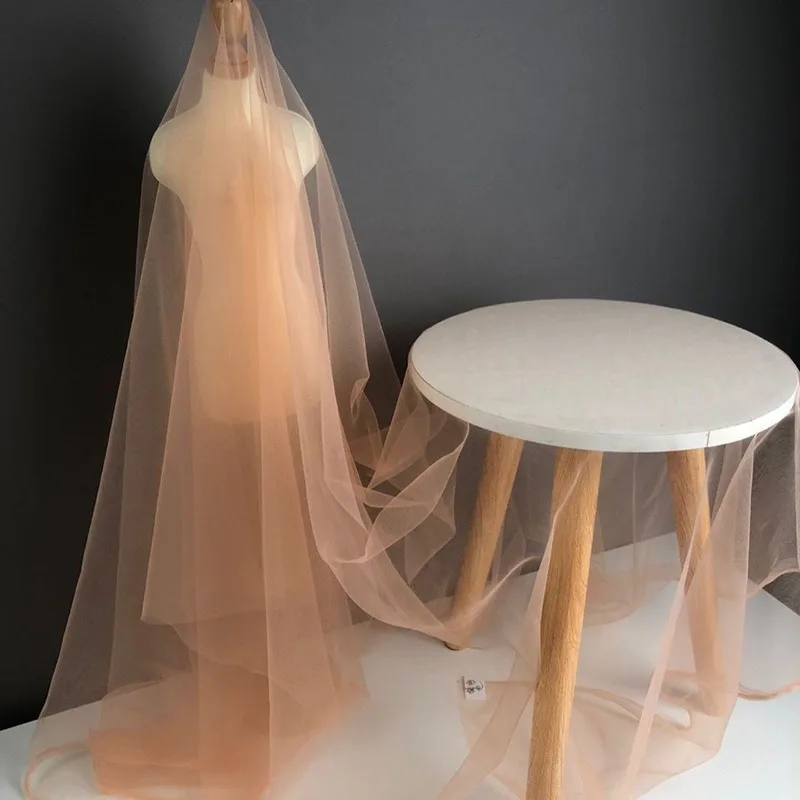

1.6m Wide, Multi-color Soft, Skin Friendly, Transparent, Lightweight Mesh, DIY Wedding Veil, Curtain, Dress Fabric Accessories