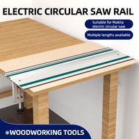 Aluminum Alloy Guide Rail for Makita Electric Circular Saw 600-1400mm Multiple Sizes Lightweight  Woodworking Guide Rail