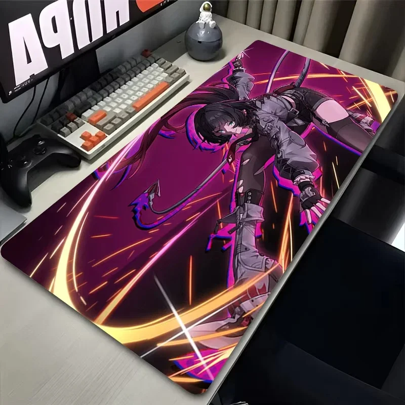Zenless Zone Zero Jane Doe Aime Mousepad مطاطي غير قابل للانزلاق لطيف ZZZ حصيرة مكتبية ملحقات مكتب الكمبيوتر المحمول لوحة ماوس كبيرة سجادة ناعمة