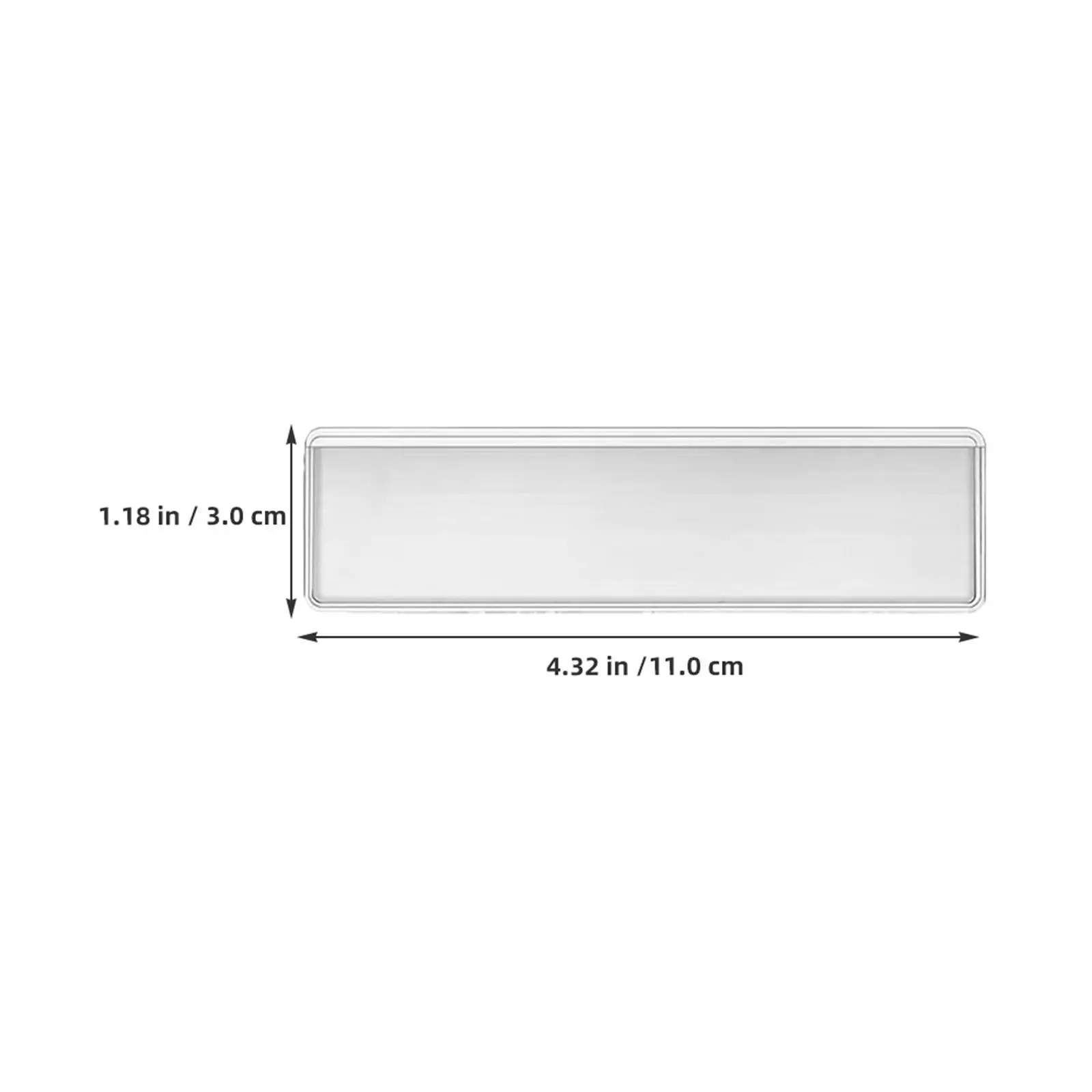 50Pcs Transparent Label Holder Clear Self Adhesive Plastic Index Card Pocket for Office File Drawer Tag Storage Bin view 3