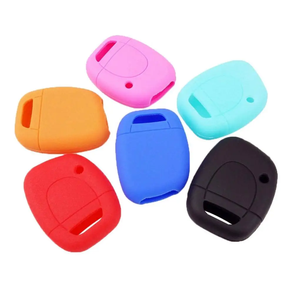 Silicone Shell 1 Button Car Remote Key Fob Cover Case for Renault Twingo Clio