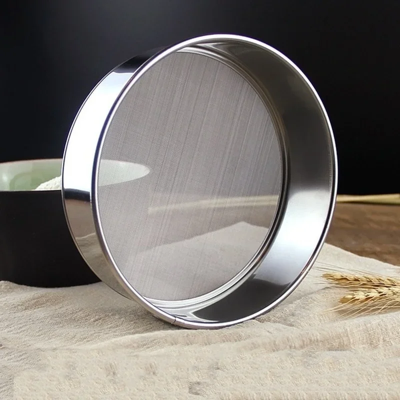 Stainless Steel Flour Sieve Baking Small Tool sliver Mesh Sugar Powder Kitchen Tools Practical household Kitchen accessories