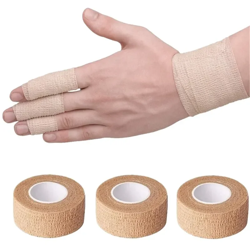 

3pcs Self Adhesiv Disposable Elastic Bandages 2.5cm*4.5m for Handle Tube Tightening Gauze Tape First Aid Tool Tattoo Accessories