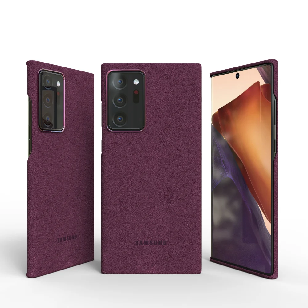 Originele Samsung Galaxy Note20 Ultra Case Hoge kwaliteit suède lederen cover Note20Ultra Premium Full Protect Protector Shell
