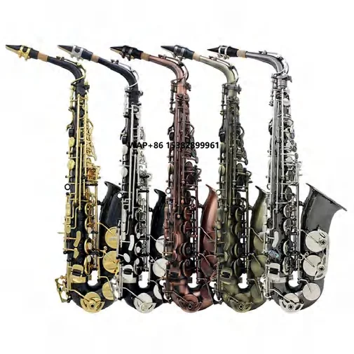 

Wholesale/OEM/Factory Price Professional Performance of Alto Saxophone in Brass Flat B-key, Playing Saxophone Wind Instruments