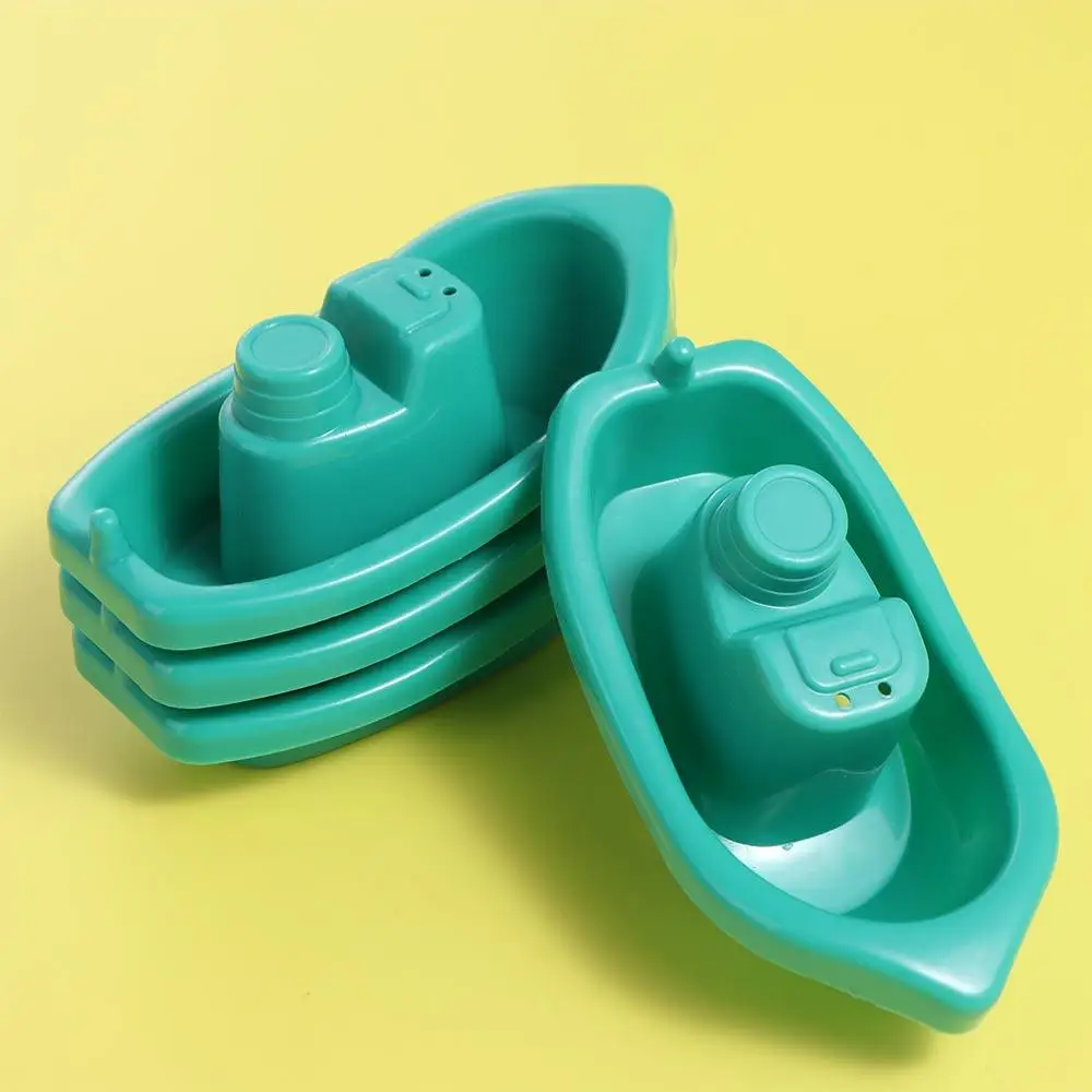 Bañera para niños, 4 Uds., barcos imaginativos de agua para baño, juego divertido para el hogar, barcos flotantes, juguetes de baño, regalo para bebé
