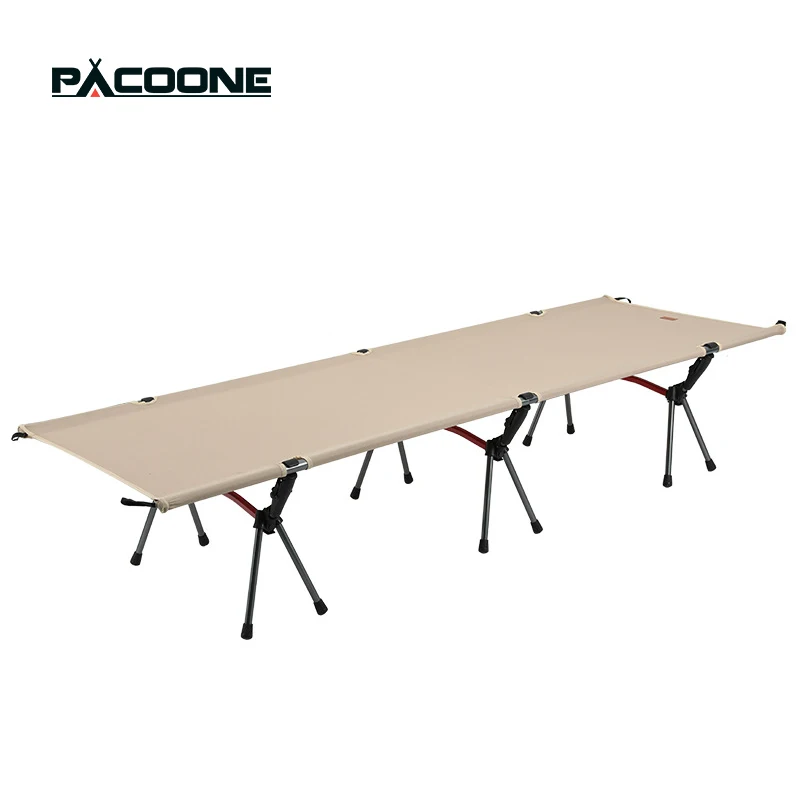 PACOONE Camping Cot Folding Camping Bed Portable Outdoor Bed Comfortable Sleeping Cots for Adults & Kids Camping, Travel, RV
