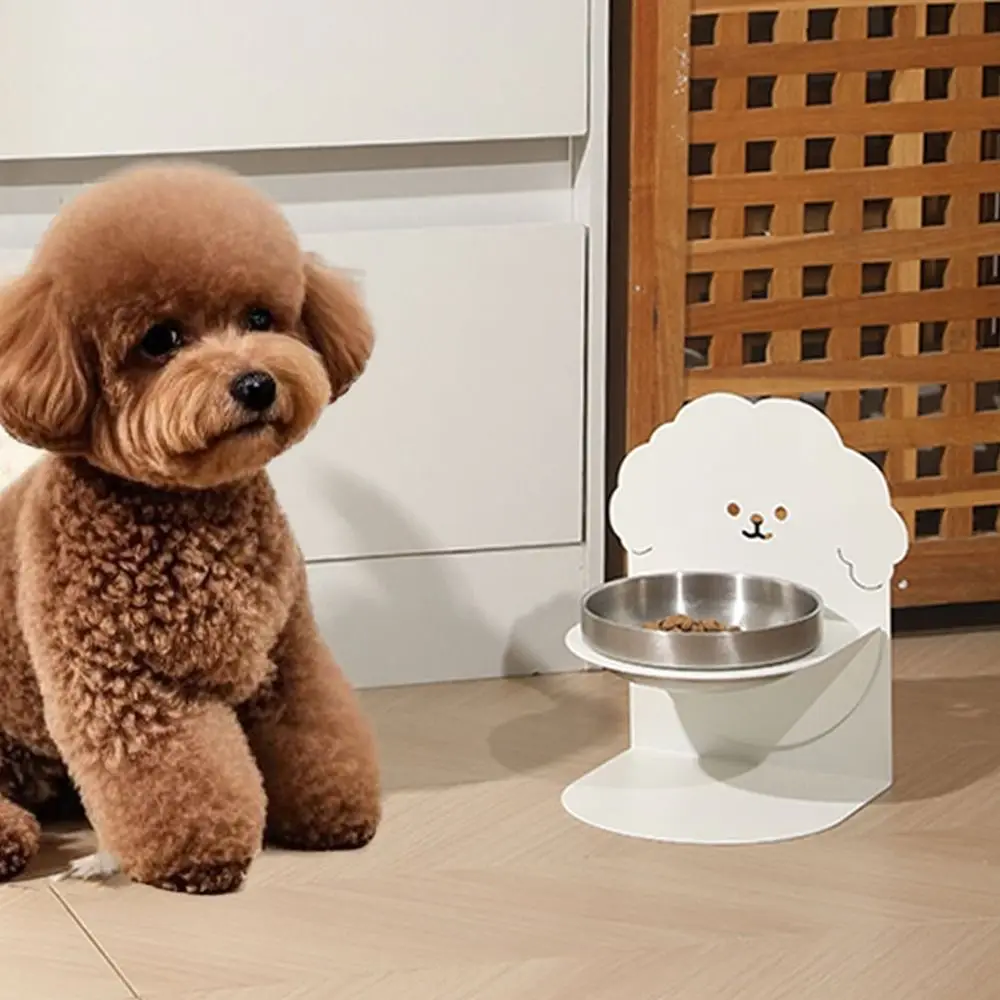 

Detachable Adjustable Food Feeder Anti-Tip Protects Cervical Ceramic Cat Bowl with Magnetic Stand Anti-slip Cat Water Bowl