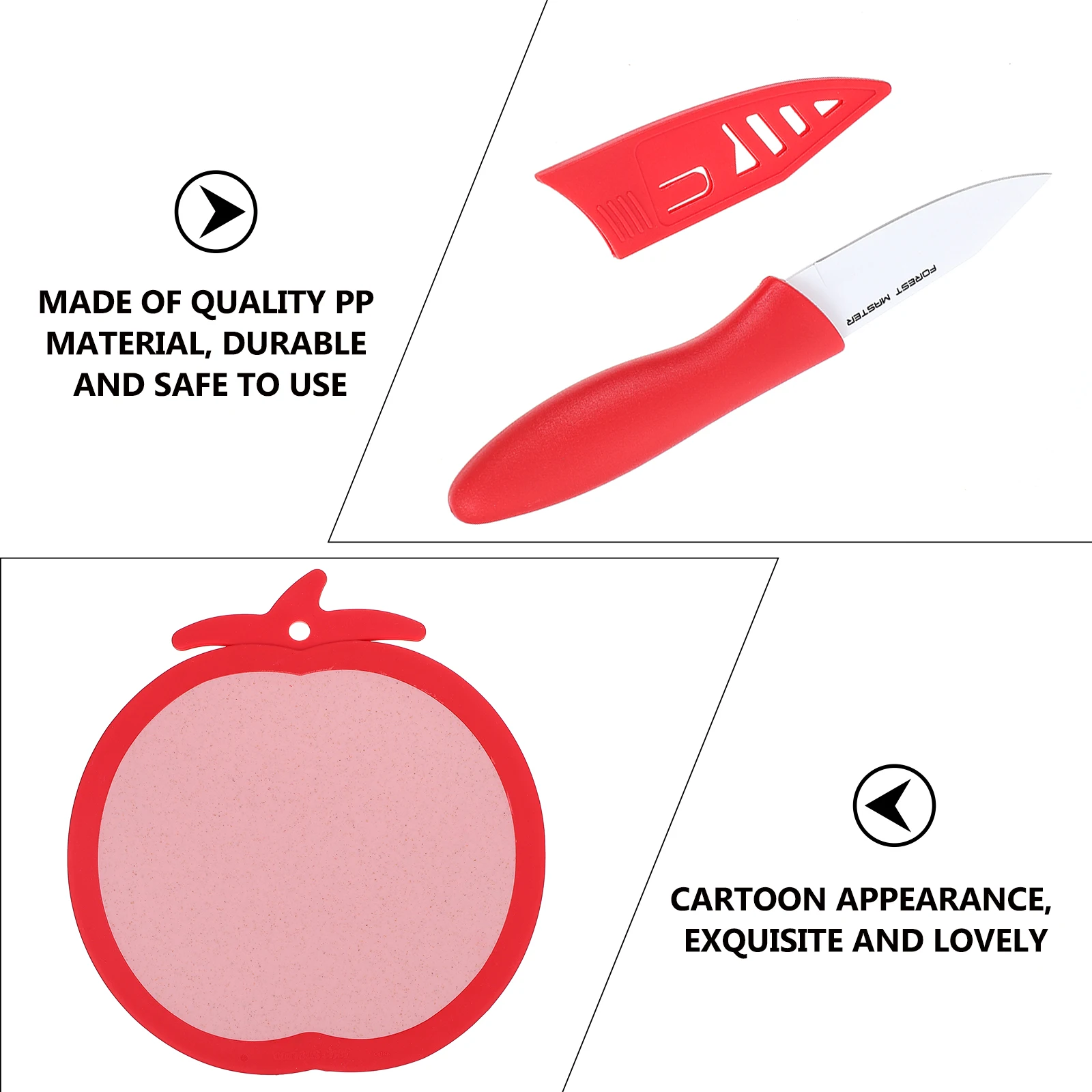 

Tomato Shape Chopping Board Irregular Design Lightweight Portable Kitchen Tool Vegetable Fruit Cutting Board Pp Material