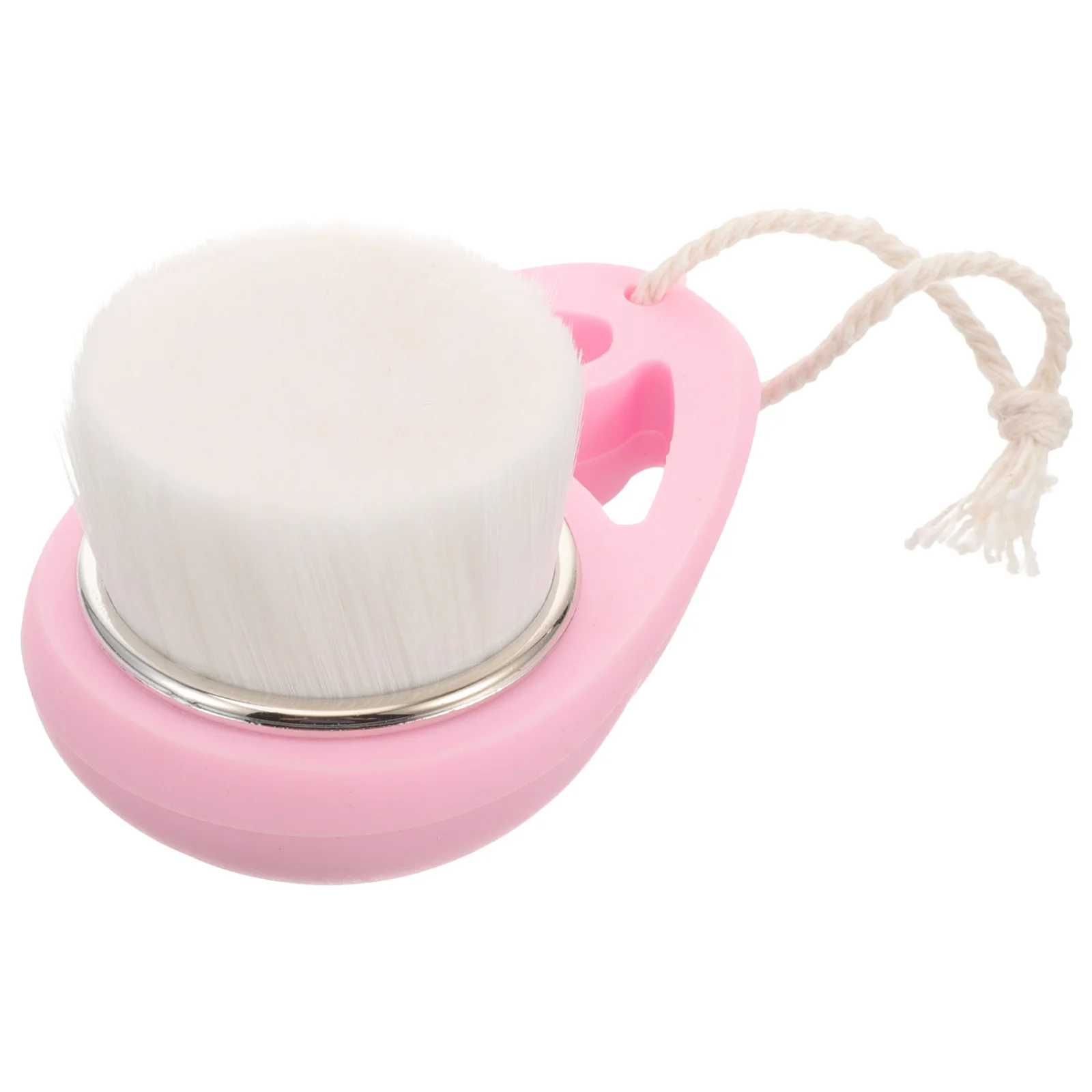 Face Exfoliating Brush Silicone Handle Double-sided Cleansing (pink) Makeup Scrubber Exfoliator Facial