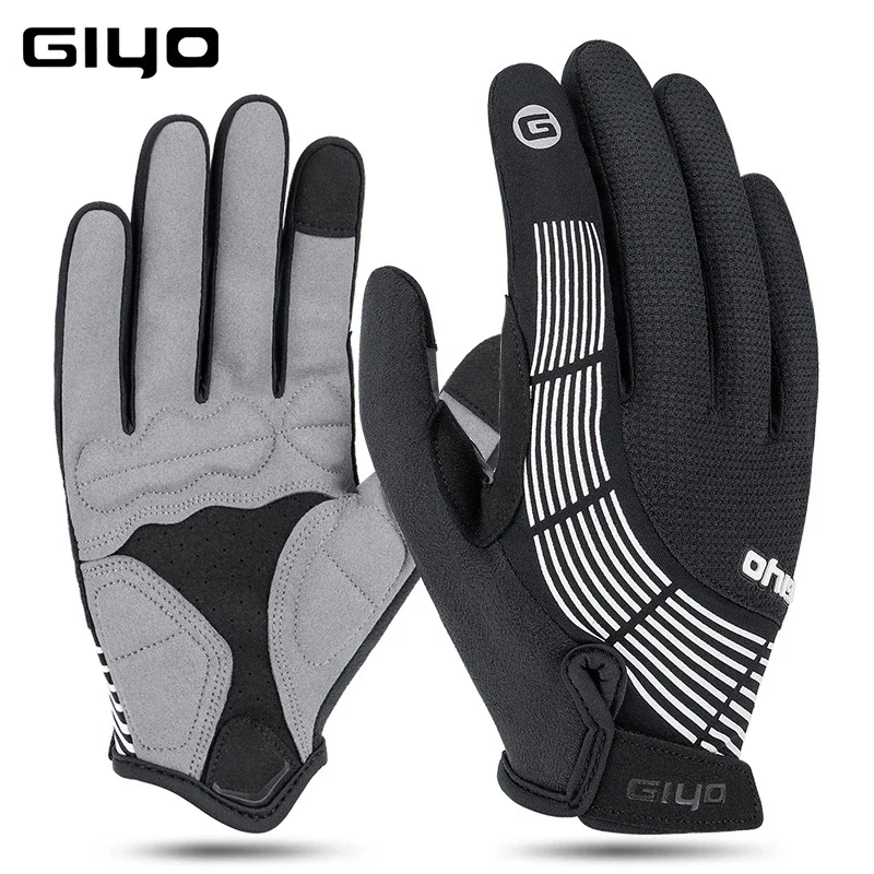 

GIYO S-23 Mountain Bike Winter Full Finger Glove Bicycle Windproof Warm Touch Screen Gloves Antiskid EIEIO Cycling Equipment