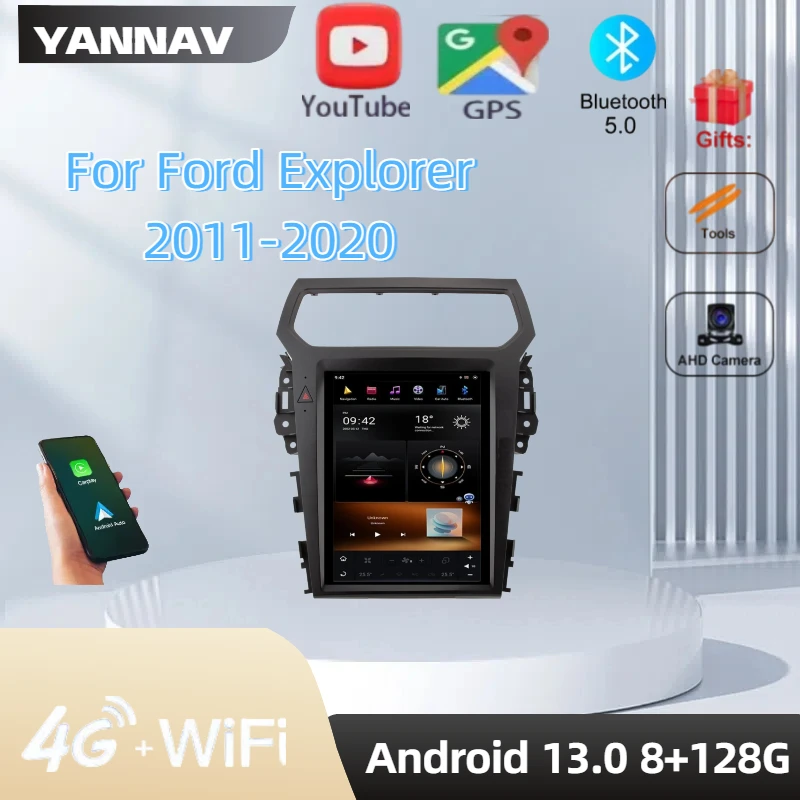 

12.1 Inch Car Radio For Ford Explorer 2011-2019 Carplay Vertical Screen GPS Navigation Android Multimedia DVD Player Unit