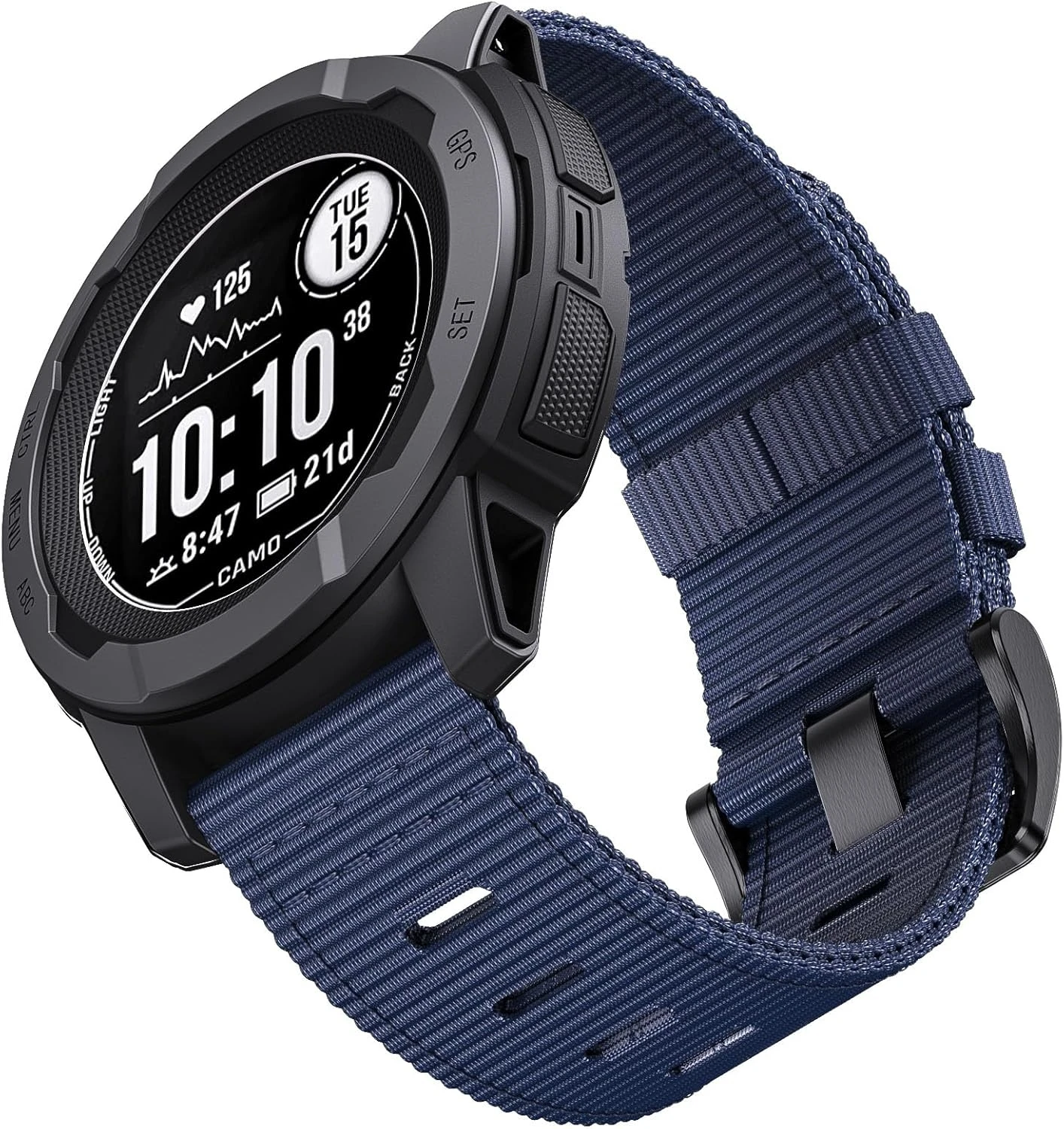 Nylon Rugged for Instinct Solar/Esports Tactical Band for Garmin Instinct 2/2X/3 Watch Band 45/50mm Breathable Wristband image 4