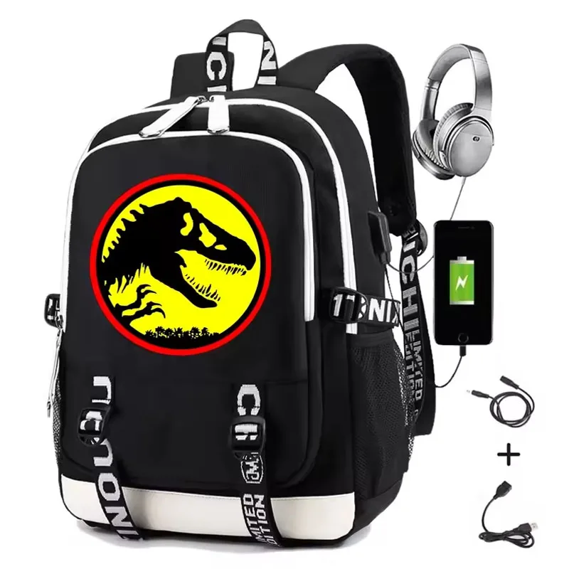 

Dinosaur Backpacks for Kids Print Student Laptop Bag Men Causal Functional School Bags for Girls Cute Backpack