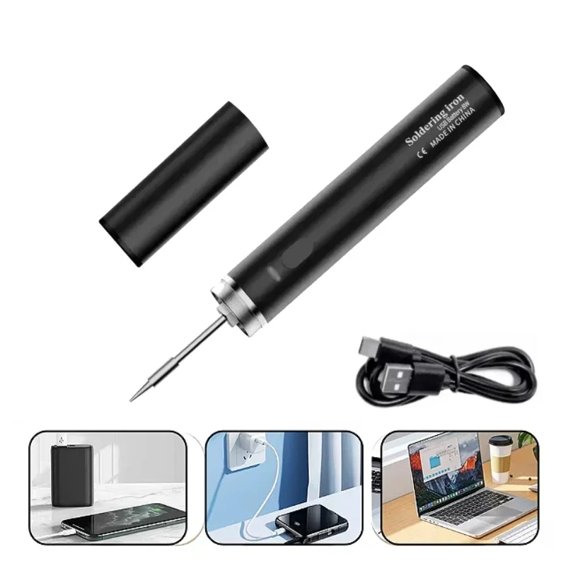 

USB Charging Thread Cord Burner Welding Pen Soldering Iron Wax Melt Wire Burner for Jewelry Leathercraft Repair Tool