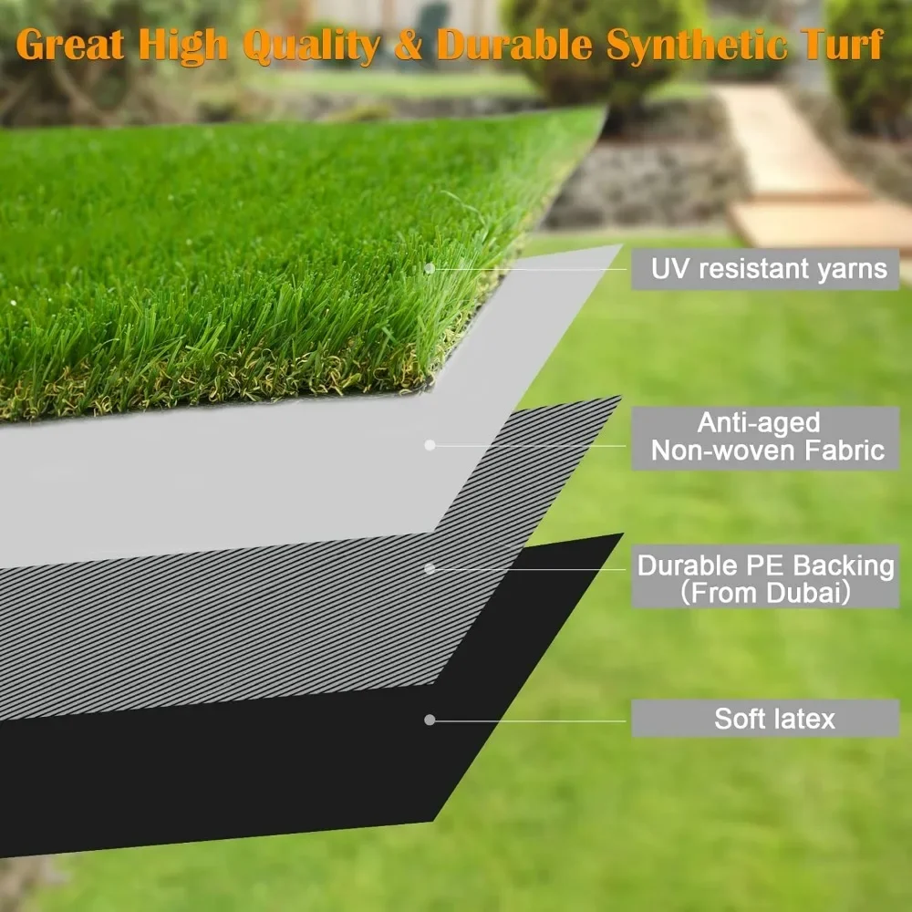 Artificial Grass 9 FT X 10 FT, 1.38