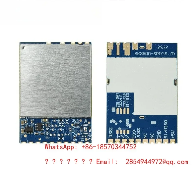 BoMaSSK3500-SPI 3.3G Image Transmission Module FPV Analog Wireless DC 5V Audio & Video Transmission Receiving Module