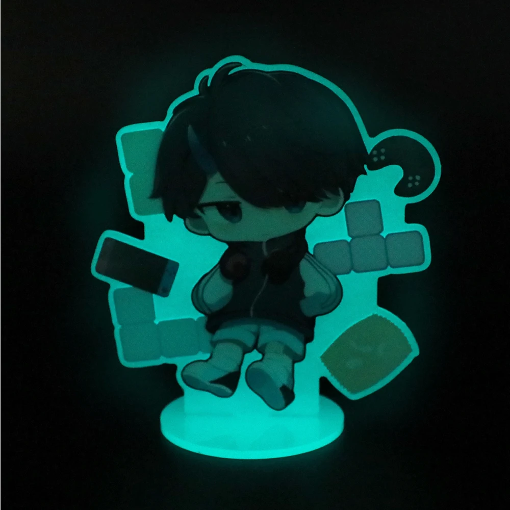 Custom Acrylic Stand Glow In The Dark Acrylic Standees Personalized Anime Cartoon Character double sided Printing Photo Standees