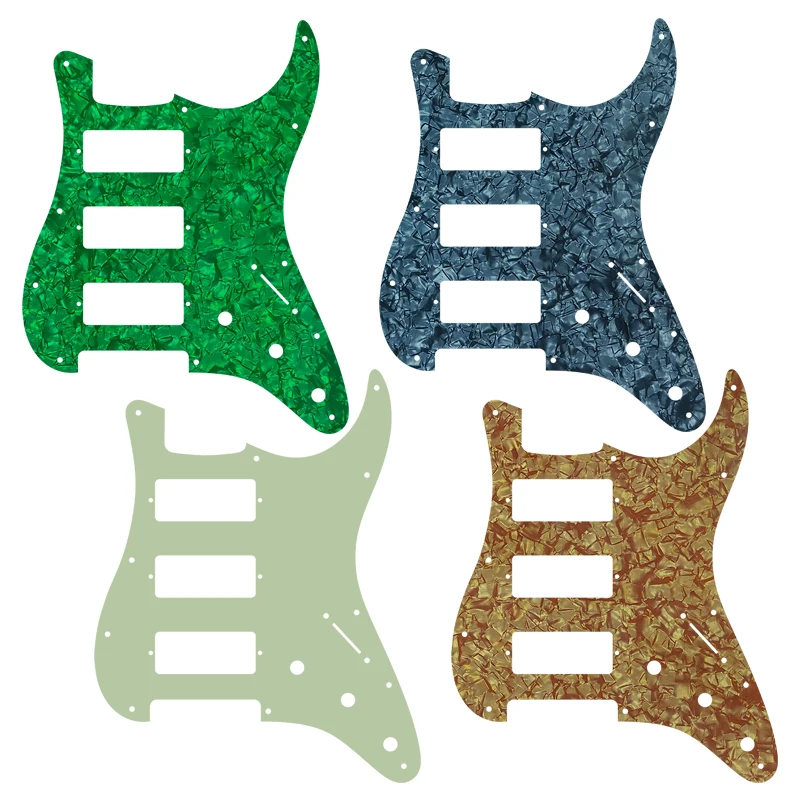 Pleroo Custom Guitar Parts - For US FD Strat HHH Mini Humbucker/Firebird Pickup Stratocaster Guitar Pickguard Scratch Plate