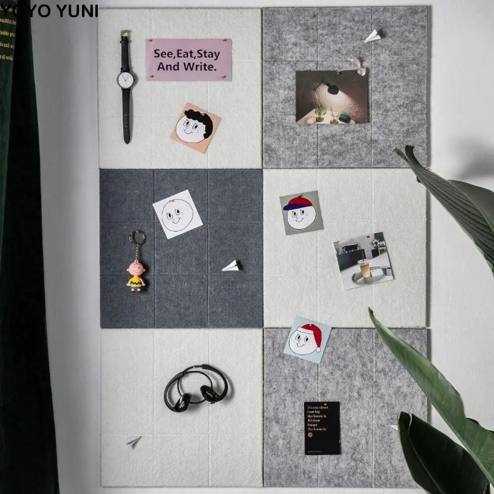 

Soundproof panel Photo Background Board Background Wall Message Felt Display Board Painting Works Notice Felt Pin Board Walls
