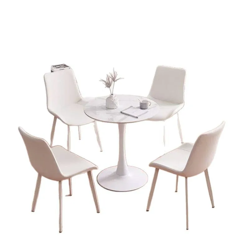 

luxury rock slab negotiation table and chair combination balcony reception small tea table milk tea shop leisure small round