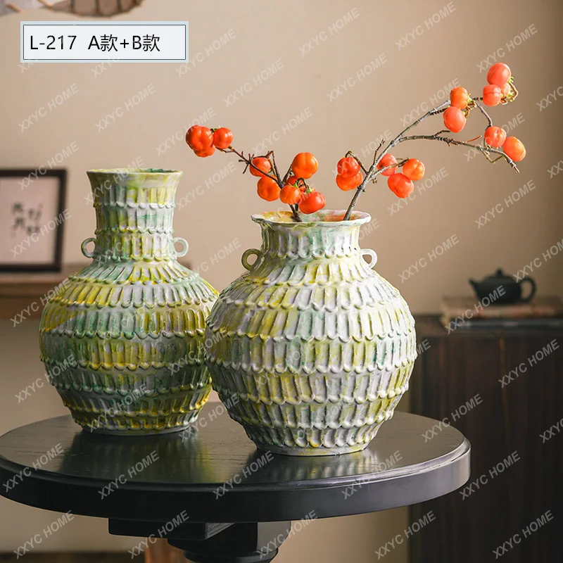X-S Jingdezhen Ceramic Vase Hotel High-end Desktop Hydroponic Vase HG