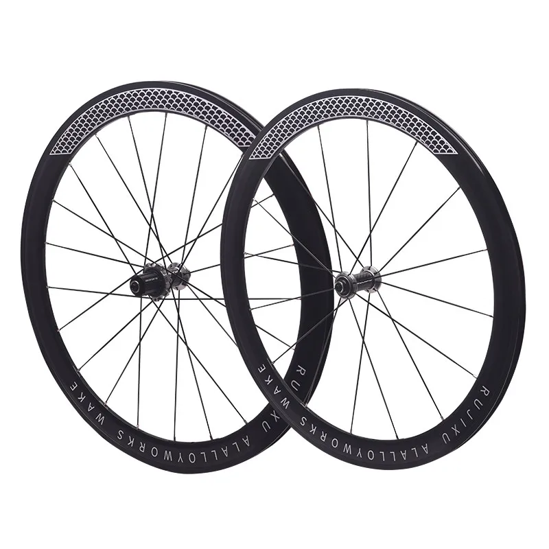 AliExpress RUJIXU Road Bike Wheels Superlight 700 C30/ 40/50mm Aluminum Alloy Clincher Rim Thru Axle Center Lock Disc Brake Elite Bicycle Wheelset
