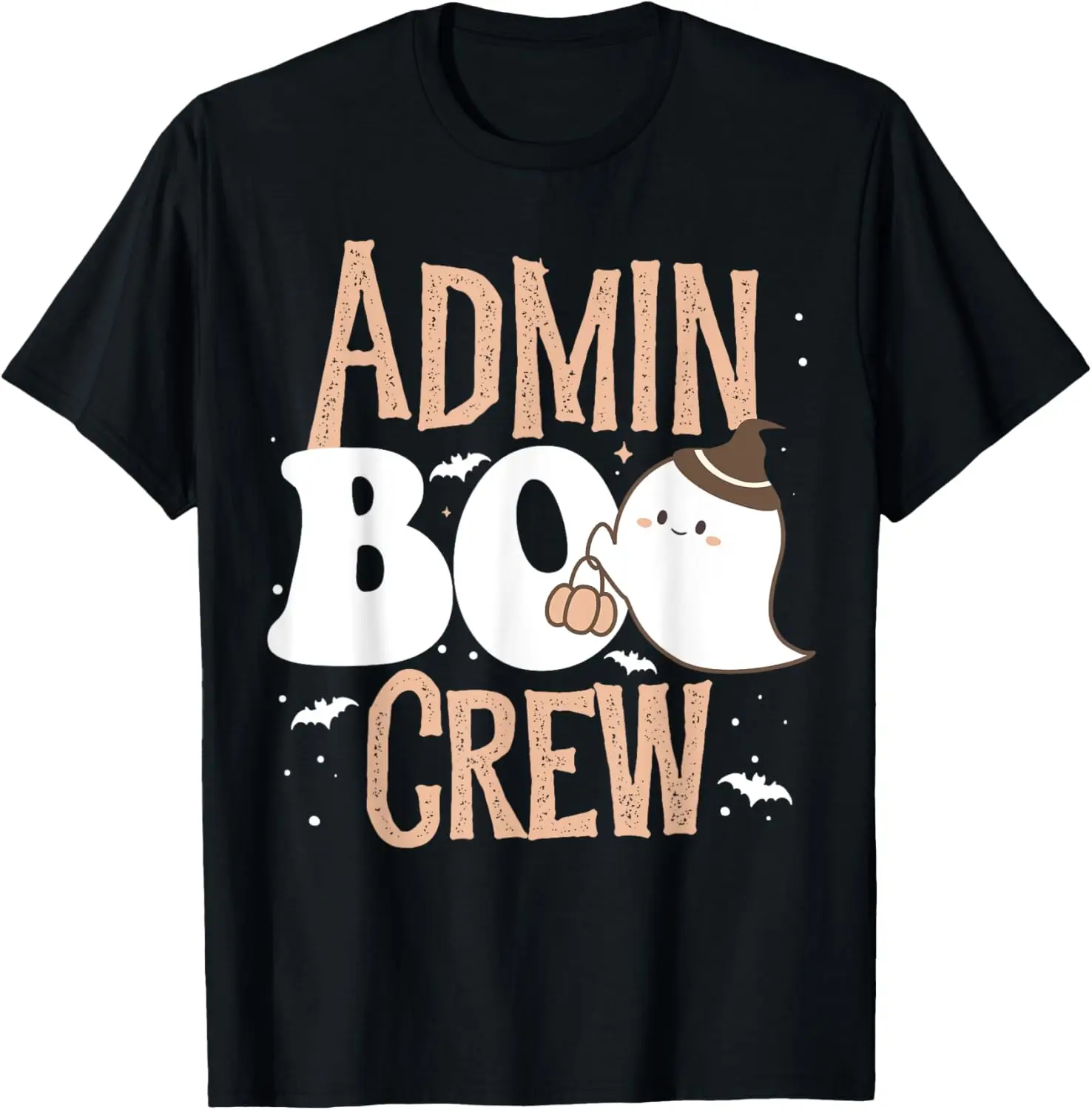 Funny Cute Halloween School Admin BOO Crew Costume Staff T-Shirt